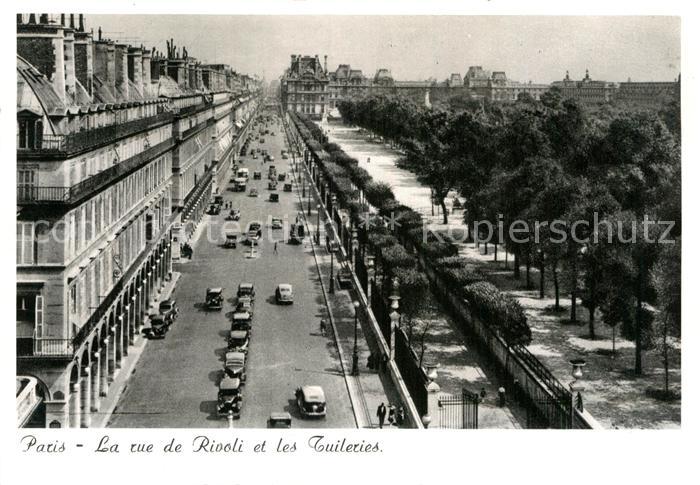 Paris La rue de Rivoli et les Tuileries