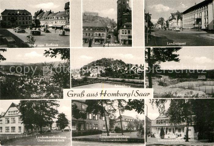 Homburg Saar Landratsamt Marktplatz Rathaus