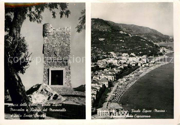 Finale Ligure Riviera delle Palme Caprazoppa Mousoleo Ricordo del Maressiallo It