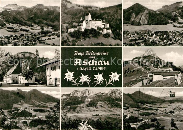 Aschau Chiemgau Kirche Scloss Luftseilbahn