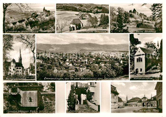 Emmendingen Markgrafenschloss Lenzhauschen Ruine Hochburg