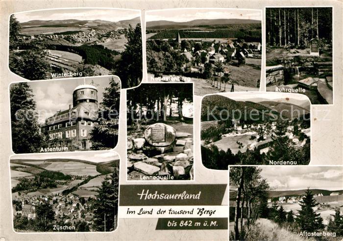 Winterberg Hochsauerland Nordenau Ruhrquelle Astenturm Zueschen