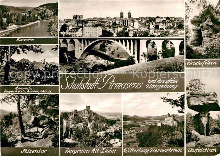 Pirmasens Burgruine Alt-Dahn Ritterburg Berwartstein Teufelstisch