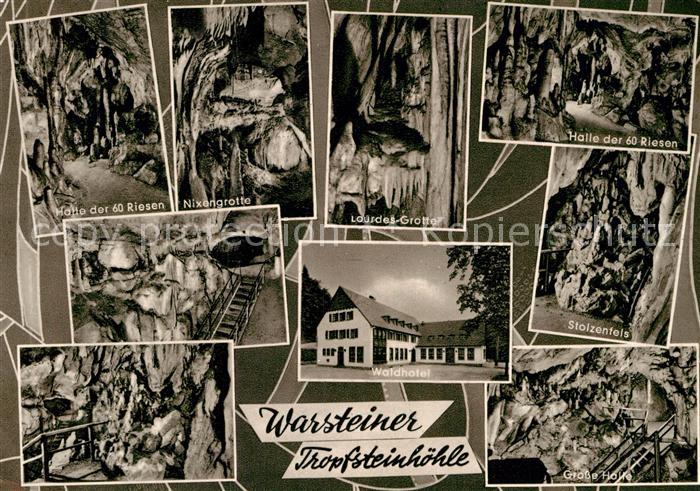 Warstein Waldhotel Tropfsteinhoehle Stolzenfels Nixengrotte