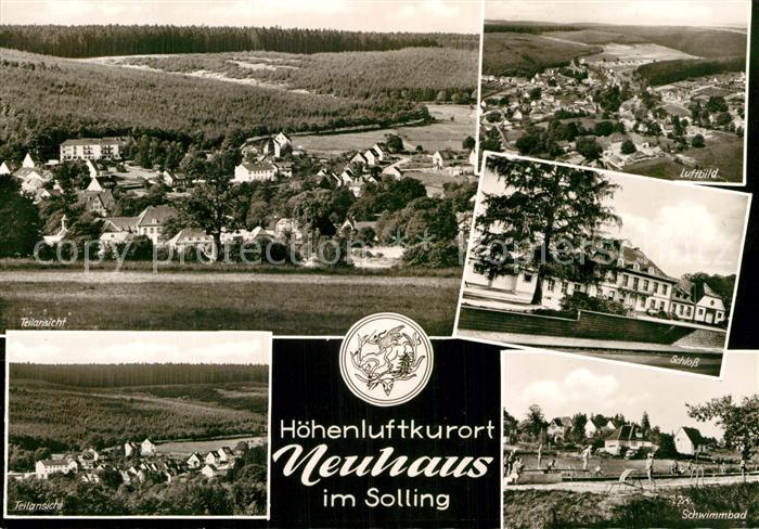 Neuhaus Solling Schloss Fliegeraufnahme Schwimmbad