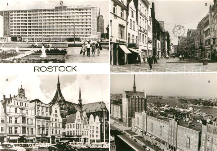 ROSTOCK  CITY Interhotel Warnow Kroepeliner Strasse Giebelwand Thaelmannplatz