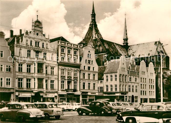 ROSTOCK CITY Giebelwand Thaelmannplatz Marienkirche