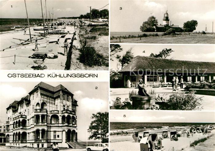 Kuehlungsborn Ostseebad Erholungsheim Schloss am Meer Leuchtturm Konzertgarten O