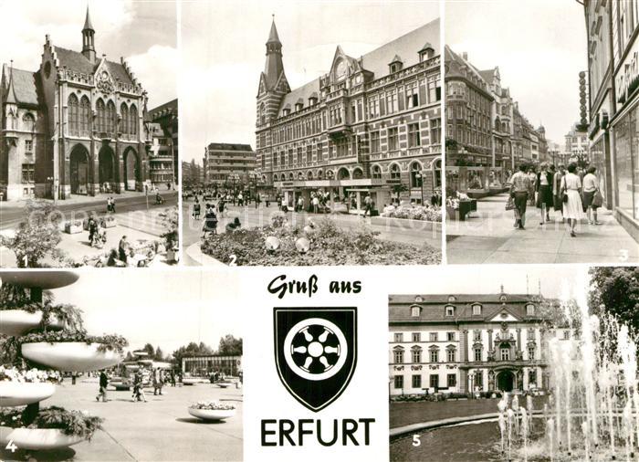 Erfurt Rathaus Hauptpostamt am Anger Iga