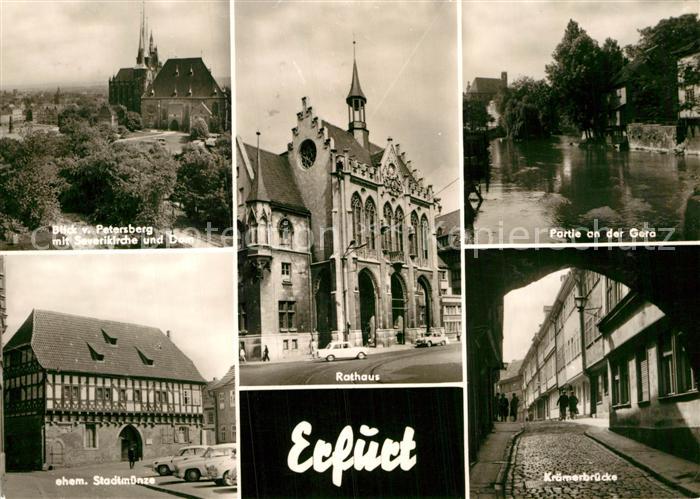Erfurt Rathaus Severikirche Stadtmuenze