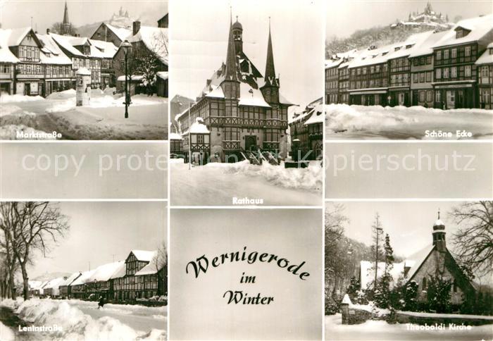 Wernigerode Harz Rathauss Leninstrasse Marktstrasse
