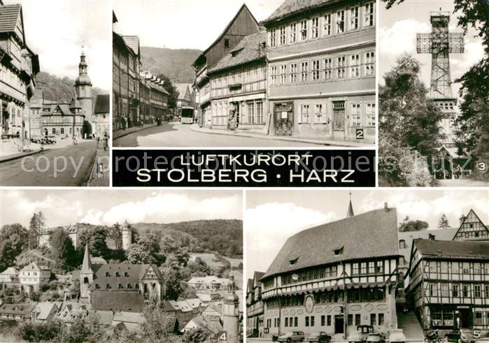Stolberg Harz Rittergasse Saigerturm Markt Josephshoehe Rathaus