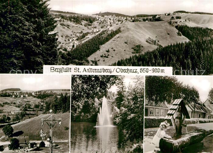 St Andreasberg Harz Brunnen Sesselbahn