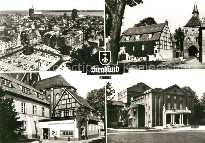 Stralsund Mecklenburg Vorpommern Kuetertor Jugendherberge Museum Theater