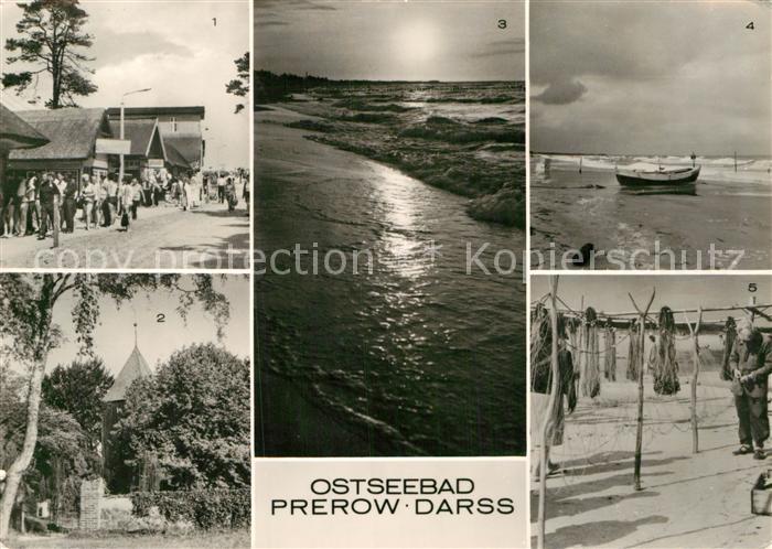 Prerow Ostseebad Landestrasse Kirche Fischerstrand