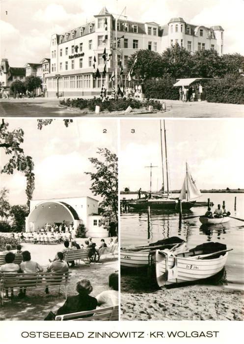 Zinnowitz Ostseebad Heim Glueck auf Konzertpavillon Achterwasser