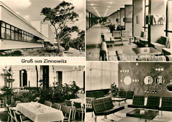 Zinnowitz Ostseebad Ferienheim Roter Oktober Wandelhalle Speisesaal