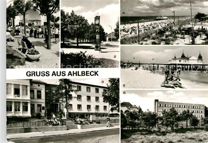 Ahlbeck Ostseebad Stranduhr Erholungsheim Ferienglueck Max Kreuziger
