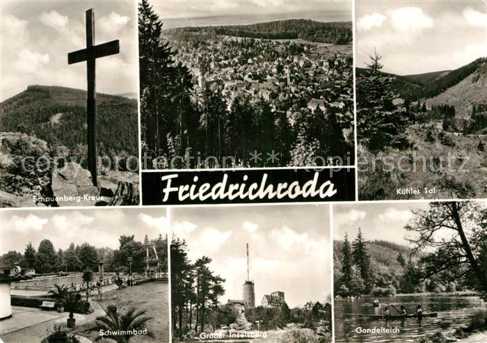 Friedrichroda Schauenberg-Kreuz Gondelteich Grosser Inselsberg