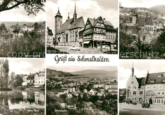 Schmalkalden Thueringen Kirche Rathaus Altmarkt