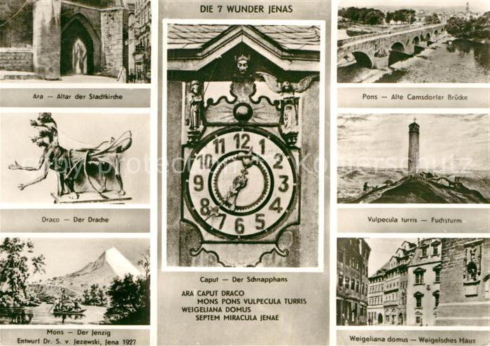 Jena Thueringen Ara Draco Mons Caput Pons Vulpecula turris