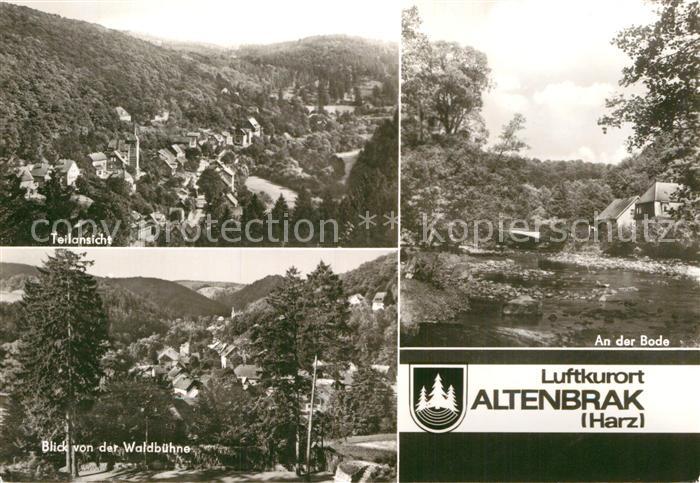 Altenbrak Harz Blick von der Waldbuehne An der Bode