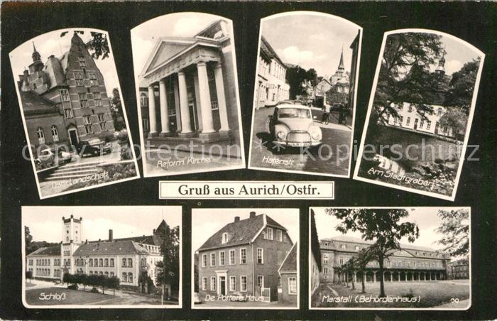 Aurich Ostfriesland Reform Kirche Hafenstrasse Stadtgraben Schloss De Potterer H