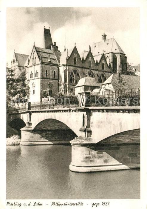 Marburg Lahn Philippsuniversitaet Bruecke
