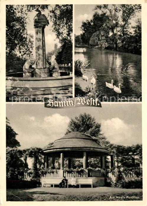 Hamm Westfalen Baerenbrunnen Am Nordring Am Musik Pavillon