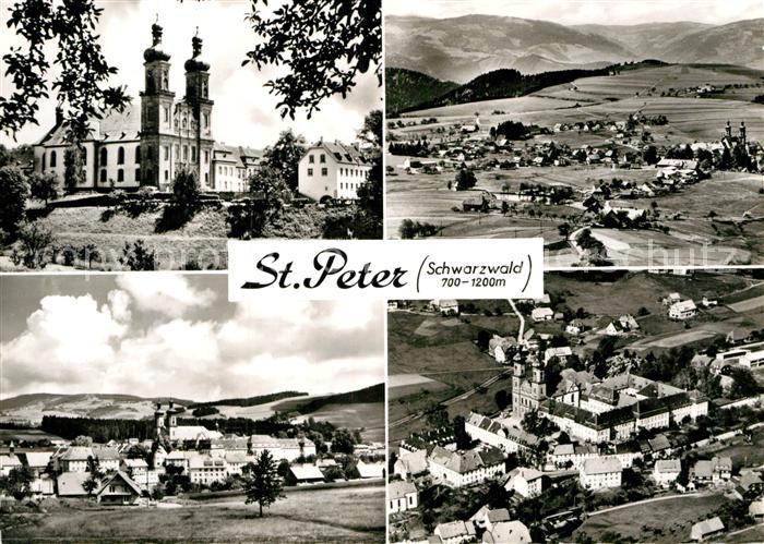 St Peter Schwarzwald Kirche Panorama Fliegeraufnahme