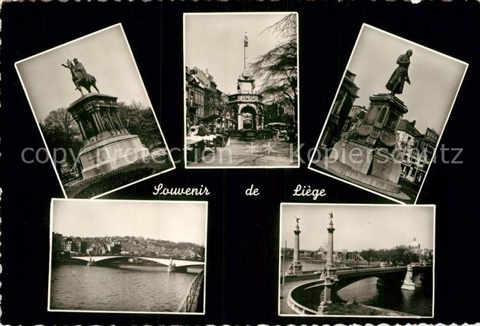 Liege Luettich Reiterstandbild Tor Monument Bruecke