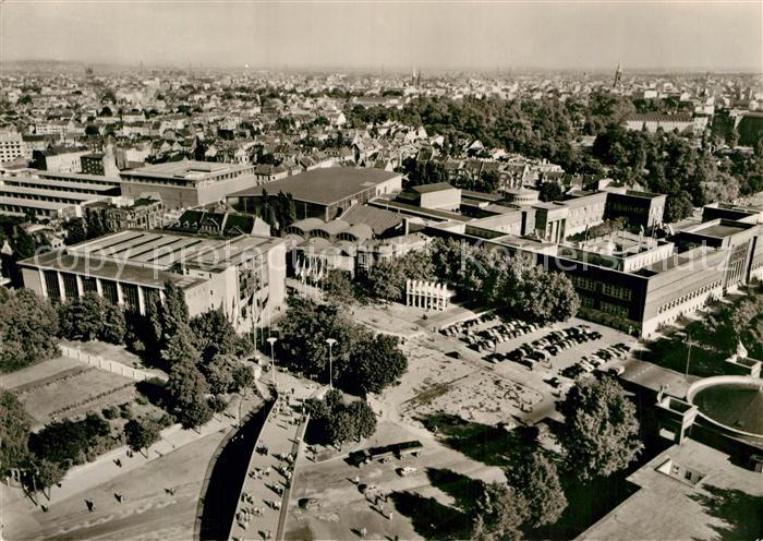 Duesseldorf Ausstellungshallen Fliegeraufnahme