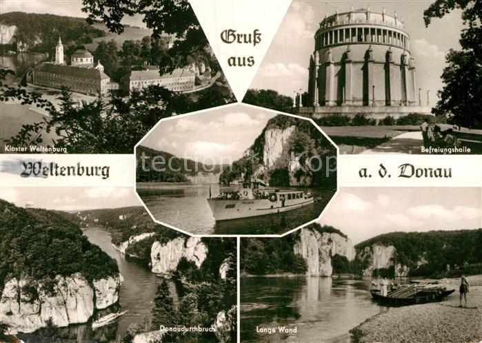 Weltenburg Kelheim Kloster Weltenburg Befreiungshalle Donaudurchbruch Lange Wand