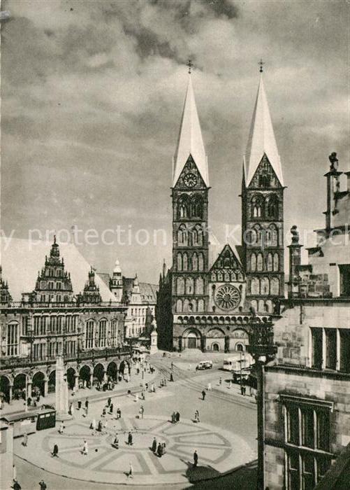 BREMEN  CITY Rathaus Dom und Marktplatz