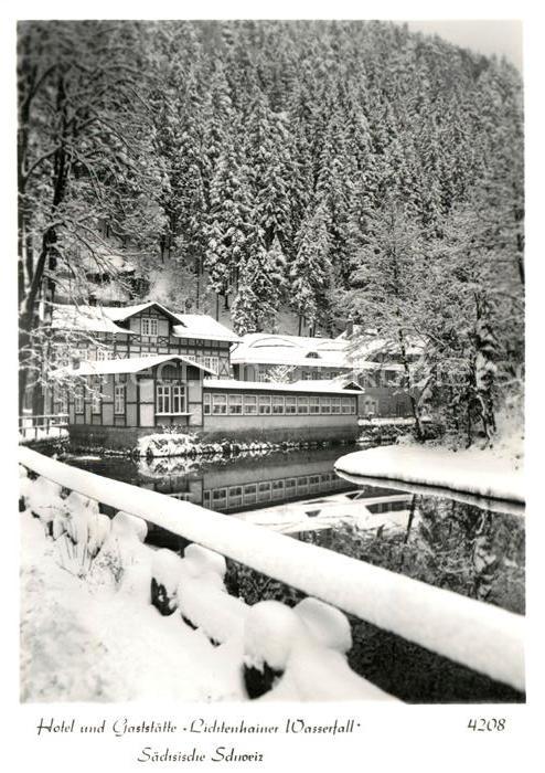 Saechsische Schweiz Hotel und Gaststaette Lichtenhainer Wasserfall