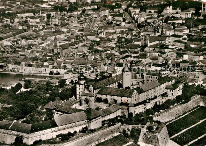 WueRZBURG Bayern Feste Marienberg Fliegeraufnahme
