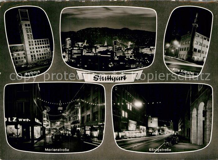 STUTTGART  CITY Rathaus Alte Kanzlei Marienstrasse Koenigstrasse