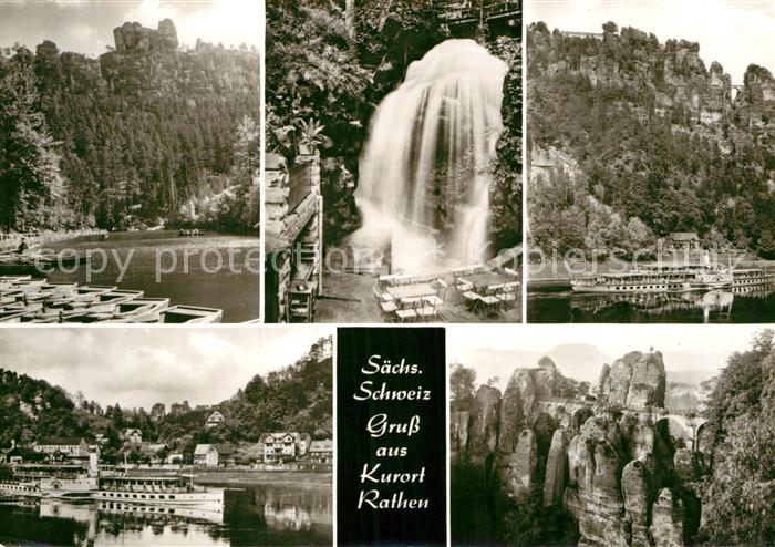 Rathen Saechsische Schweiz Amselgrund Amselfall Elbepartie Felsenbuehne