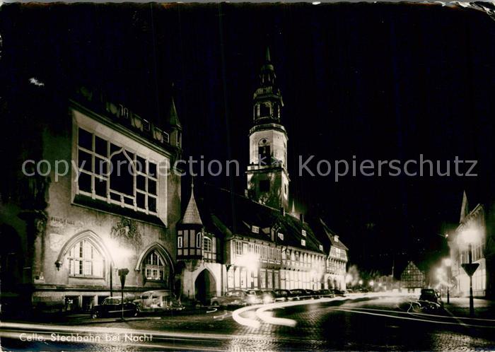 Celle Niedersachsen Stechbahn bei Nacht