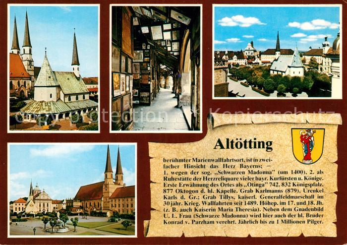 Altoetting Gnadenkapelle Stiftskirche Votivbilder Kapellumgang Kapellplatz Basil