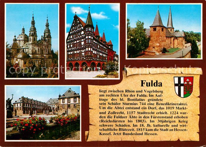 Fulda Kirche Fachwerkhaus Benediktinerabtei