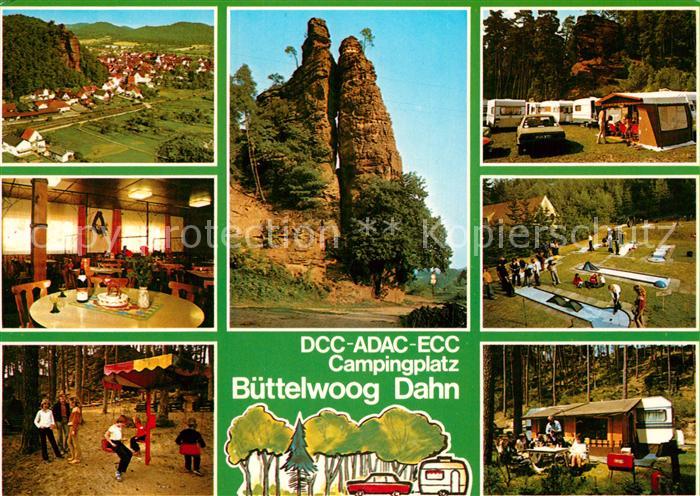 Dahn Panorama Campingplatz Buettelwoog Minigolf Kiosk Felsformation