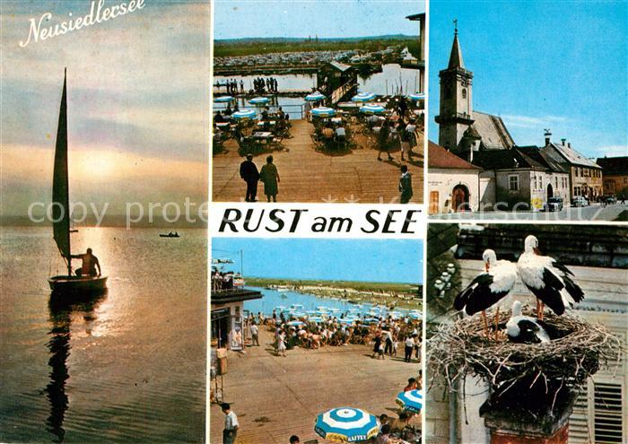 Rust Burgenland Segelpartie Schwimmbad Kirche Storchennest
