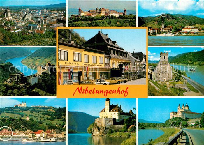 Marbach Donau Fliegeraufnahme Schloesser Donaupartien Hotel Nibelungenhof