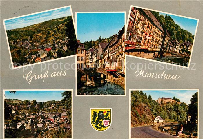 Monschau Panorama Teilansichten Schloss