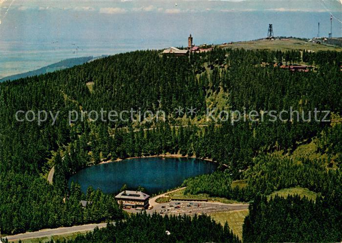 Mummelsee Berghotel mit Hornisgrinde Fliegeraufnahme