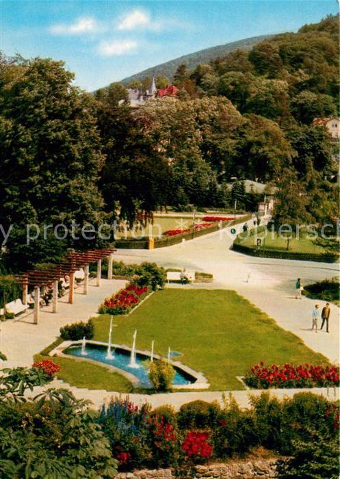 Bad Harzburg Kuranlage an der Weissen Bruecke