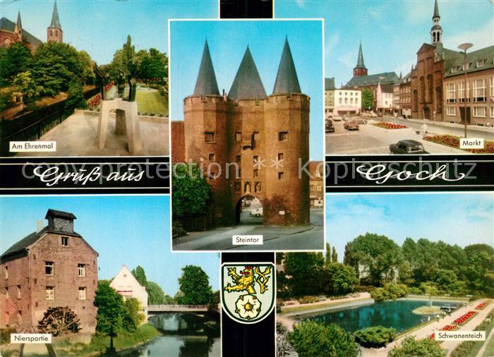 Goch Erenmal Steintor Markt Nierspartie Schwanenteich