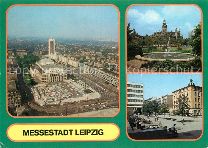 LEIPZIG Sachsen Fliegeraufnahme Neues Rathaus Pirnaische Strasse