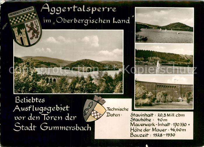 Gummersbach Aggeralsperre Staumauer